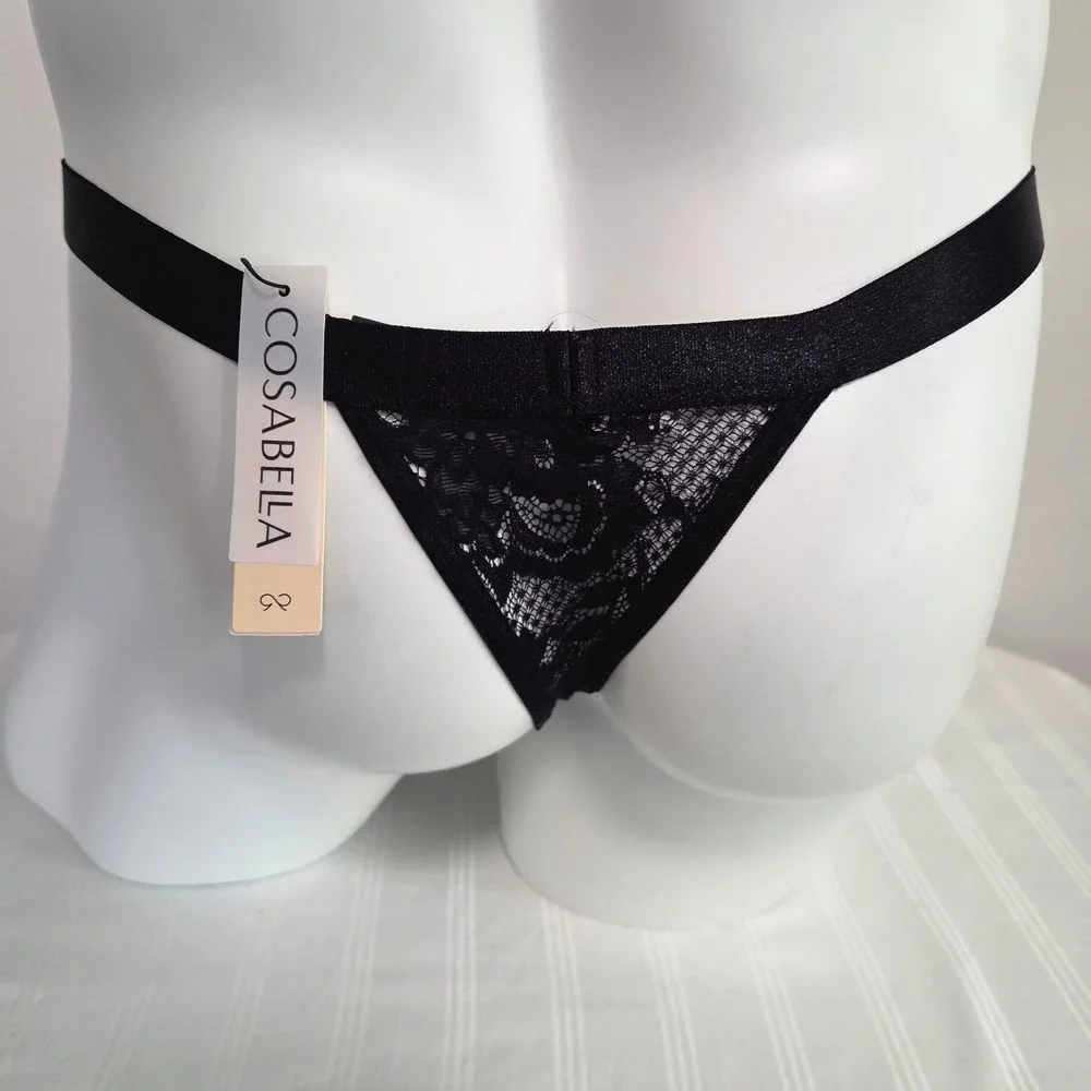 Cosabella Luxury Men's Italian Lace Thong Premium Designer Underwear